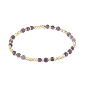 Gemstone Joy 3mm Bracelet in Amethyst