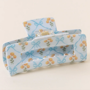 Claw Clip in Marigold Lane Blue