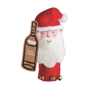 Santa Wine Topper