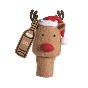 Reindeer Wine Topper