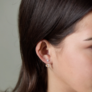 Clara Earring in Pearl & Flower