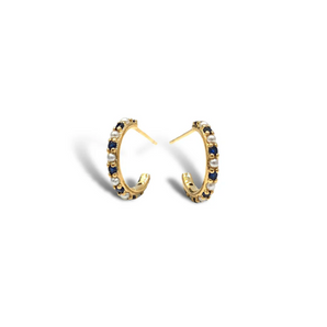Joy Petite Hoop in Sapphire