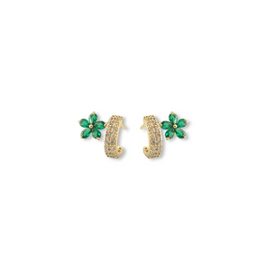 Christina Earring in Emerald