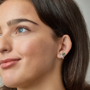 Christina Earring in Emerald