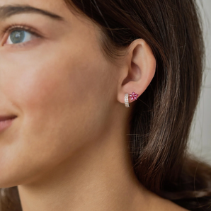 Christina Earring in Ruby