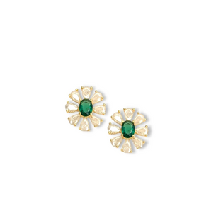 Camila Earring in Emerald