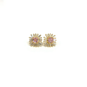 Amalie Stud in Pink Tourmaline