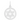 19mm Star of David in Silver/Alpine White