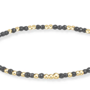 Hope Unwritten 2mm Bracelet in Hematite