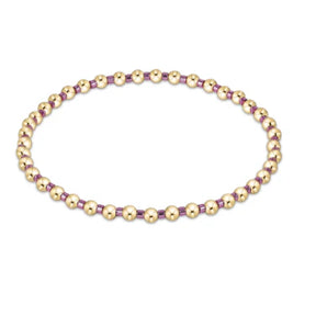 Hope Grateful Bracelet in Pink Metallic