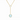 Jolie Lariat Necklace in Aquamarine Blue