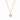 Colette Circle Delicate Necklace in Champagne