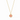 Fleur-de-Lis Solitaire Necklace in Melon