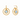 Astor 6-1 Charm Earring in Chalcedony Blue