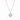 Honeybee Solitaire Necklace in Aquamarine Blue in Silver