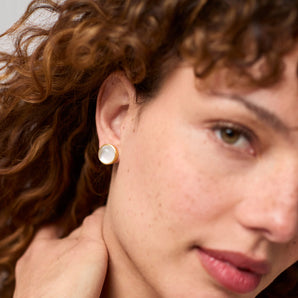 Solara Stone Stud in Clear Crystal