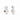Solara Midi Earring - Clear