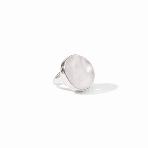 Solara Statement Ring in Silver/Clear Crystal
