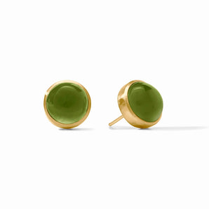 Solara Stone Stud in Palmetto Green