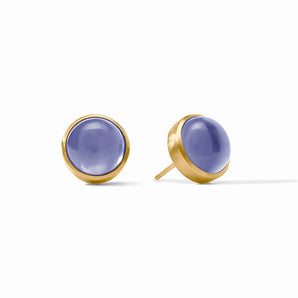 Solara Stone Stud in Obsidian Black
