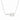 Tennis Racquet Delicate Necklace in Cubic Zirconia