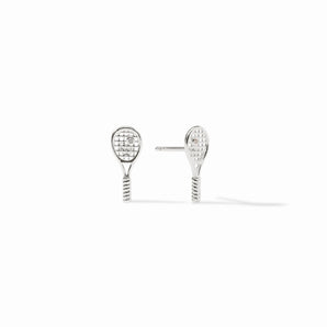 Tennis Racquet Stud in Cubic Zirconia