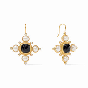 Tudor Earring in Obsidian Black