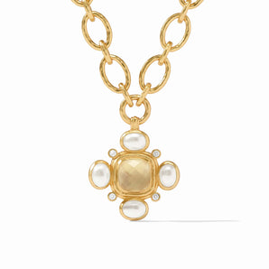 Tudor Statement Necklace in Champagne