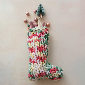 Multi Color Knit Stocking