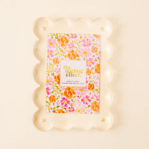 Scalloped Acrylic Frame in Clear