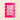 Scalloped Acrylic Frame in Hot Pink