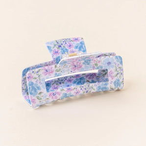Claw Clip in Secret Garden Blue