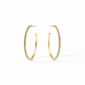 Windsor Hoop in Peridot Green/Large