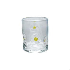 Glass with Daisies