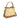 Raffia/Leather Bucket Bag in White