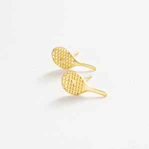Alice Tennis Racket Post Earrings