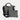 Lily Woven Neoprene Tote with Pouch: Black/Ecru