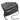 Beth Clutch in Black Suede