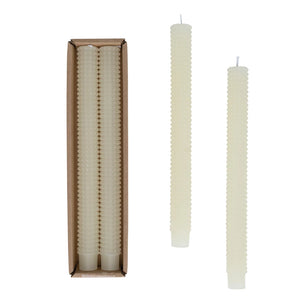 Hobnail Taper Candles Set/2