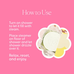 Shower Steamer in Champagne & Rose