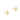2mm Small Cross Stud in Gold