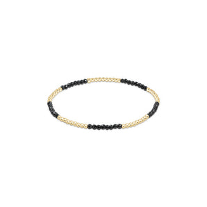 Blissful 2mm Bracelet in Hematite
