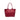 Leather Shoulder Bag in Dark Red