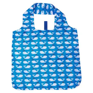 Reusable Shopper Bag in Whale Blue