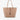 Departure Perforated Tote in Pink/Cream