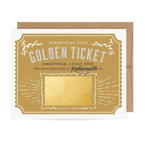 Scratch-off Card -  Golden Ticket - Birthday/Everyday