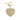 Leather Heart Keychain in Light Taupe