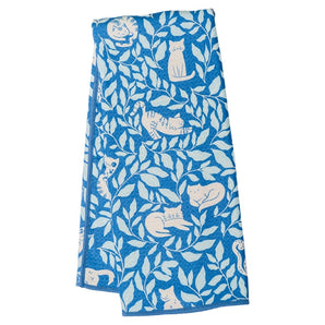 Anywhere Towel in Cat Club Royal Blue