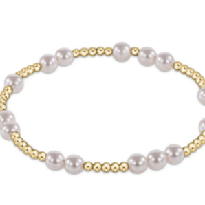 5mm Hope Unwritten Bracelet in Pearl