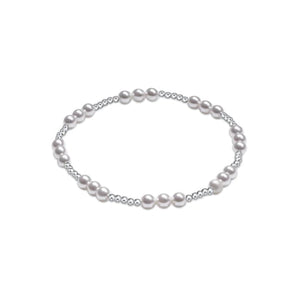 4mm Joy Bracelet Pearl/Sterling Silver